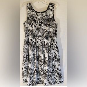 Robbie Bee Black and White Midi Sundress